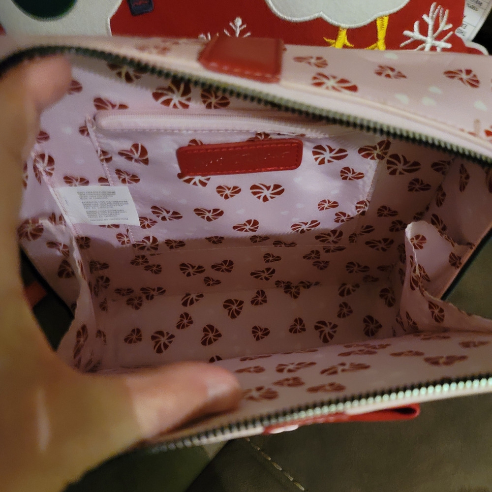 Betsey Johnson Pink and Red Bow Crossbody Bag - Picture 2 of 3